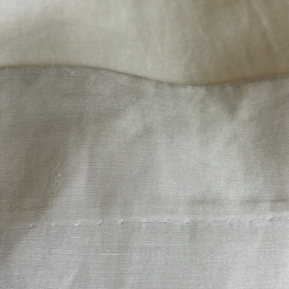 ANINE BING Carrie Pant, Size 6 (28in waist) White Linen Blend - Picture 8 of 8